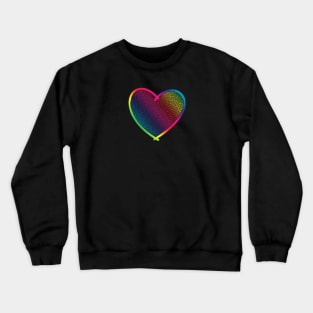 Geometric rainbow heart Crewneck Sweatshirt